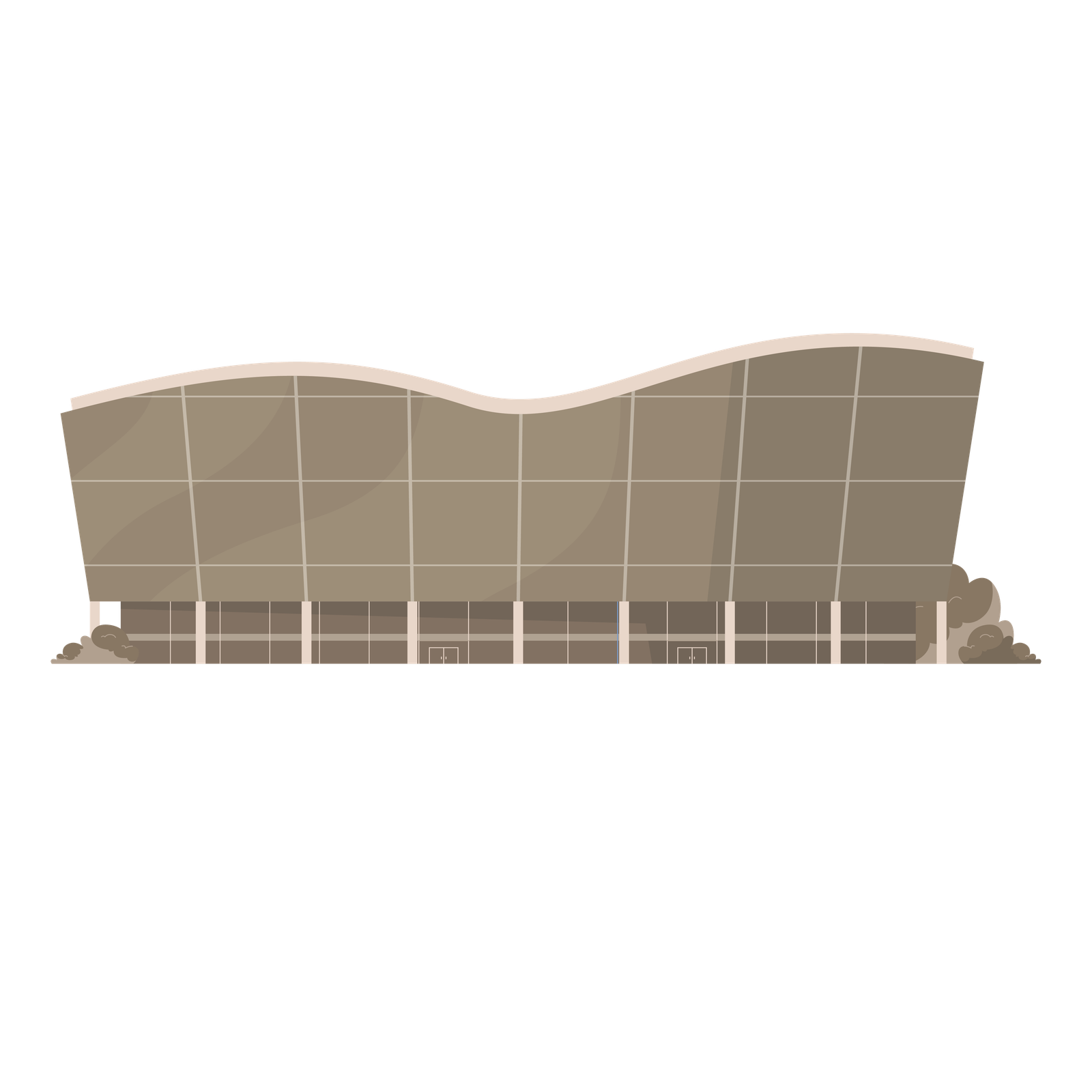 Unique Curtain Wall Architecture